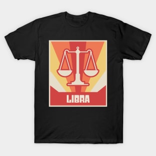 LIBRA - Retro Vintage Astrology T-Shirt